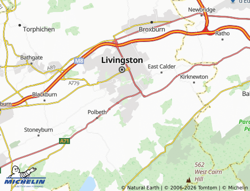 Carte MICHELIN Dedridge - ViaMichelin