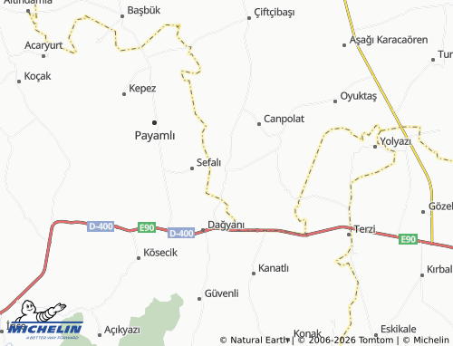 MICHELIN Direkli map - ViaMichelin