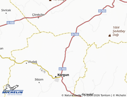 MICHELIN Dikenli map - ViaMichelin