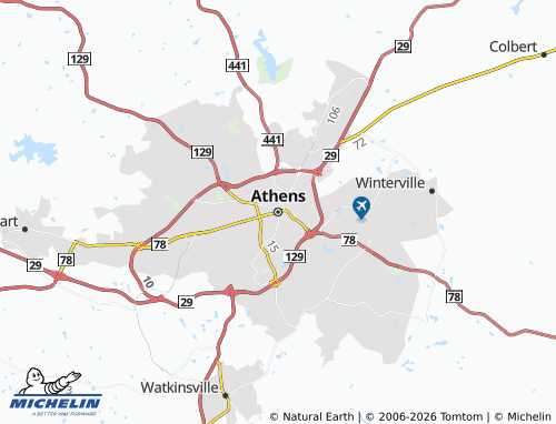 Mapa MICHELIN Athens - ViaMichelin