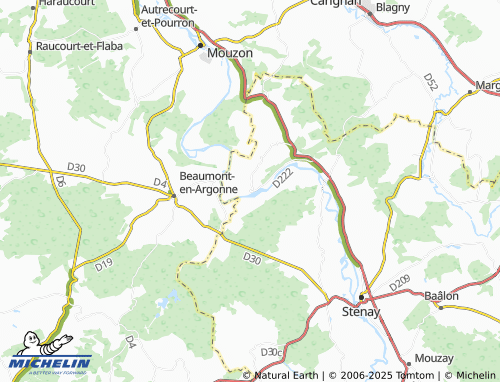 Carte MICHELIN Pouilly-sur-Meuse - ViaMichelin