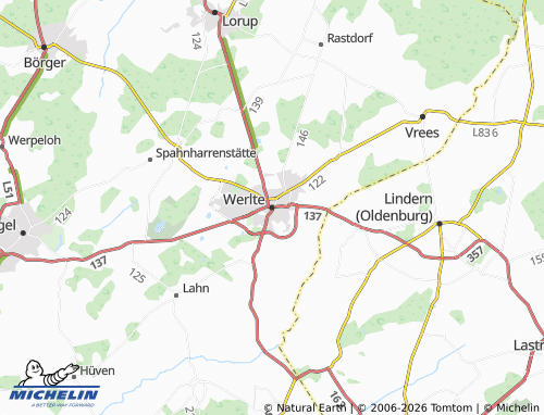 MICHELIN Werlte map - ViaMichelin