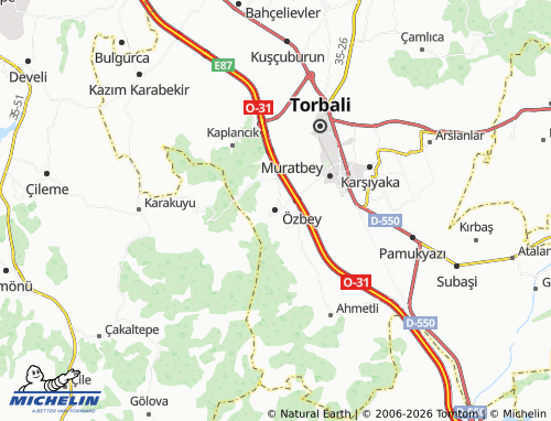 MICHELIN Özbey map - ViaMichelin