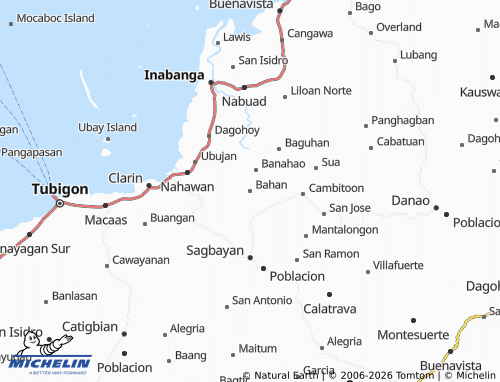 MICHELIN Bahan map - ViaMichelin