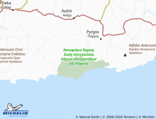 Mappa MICHELIN Platanias - ViaMichelin