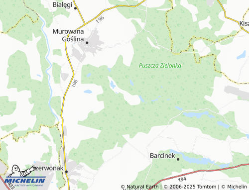 MICHELIN Kamińsko map - ViaMichelin