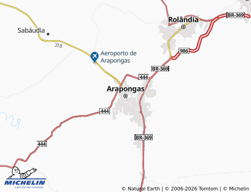 Carte MICHELIN Arapongas - ViaMichelin