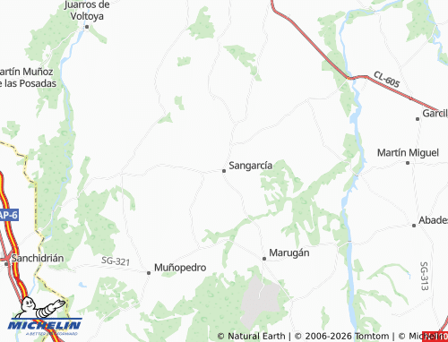 MICHELIN Sangarcía map - ViaMichelin
