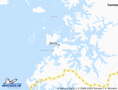 MICHELIN Benty map - ViaMichelin