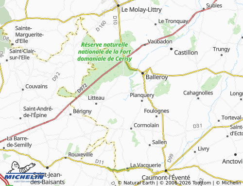 MICHELIN La Bazoque map - ViaMichelin