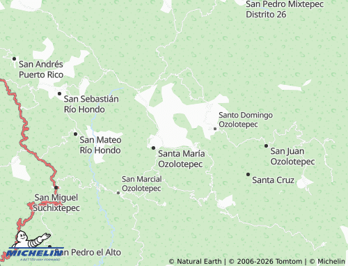 MICHELIN San Pablo Ozolotepec map - ViaMichelin