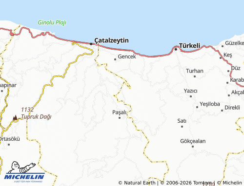 MICHELIN Kuşçular map - ViaMichelin