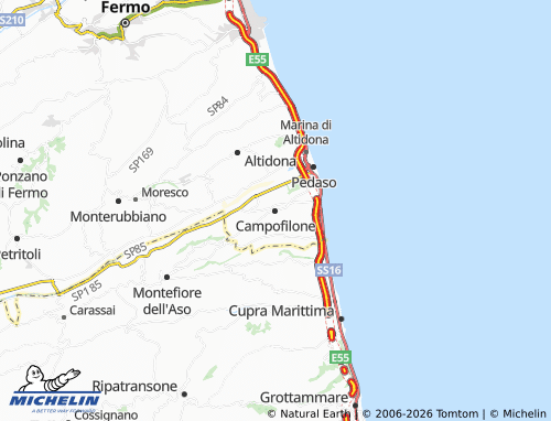 Mapa MICHELIN Campofilone - ViaMichelin