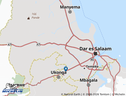 MICHELIN-Landkarte Kibango - ViaMichelin