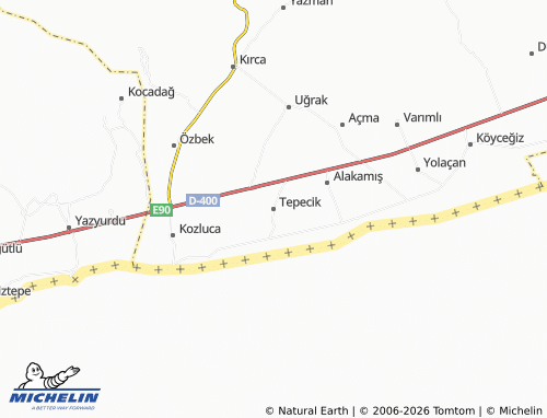 MICHELIN Tepecik map - ViaMichelin