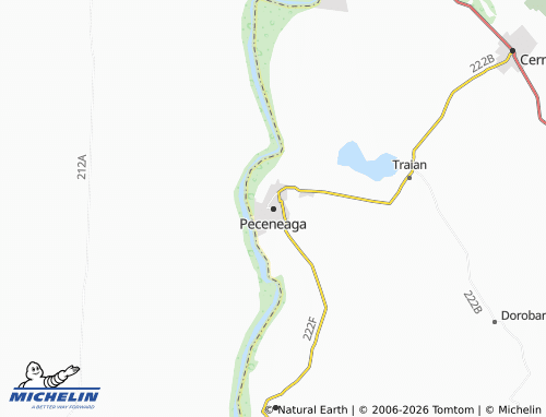 Mappa MICHELIN Peceneaga - ViaMichelin