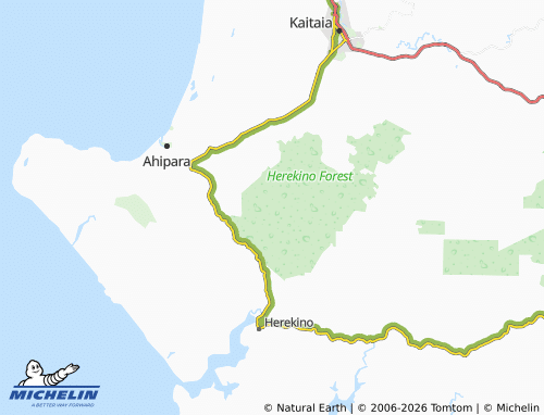 Mapa MICHELIN Herekino Forest - ViaMichelin