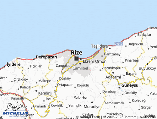 MICHELIN Tophane map - ViaMichelin