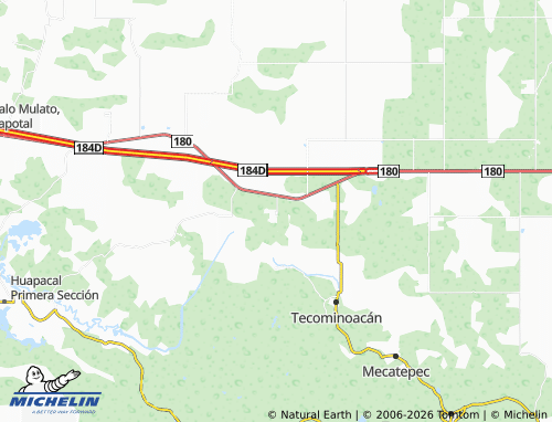MICHELIN Licenciado Benito Juárez C 34 map - ViaMichelin