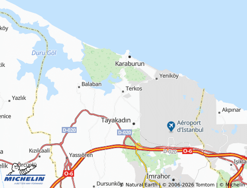 MICHELIN Durusu map - ViaMichelin
