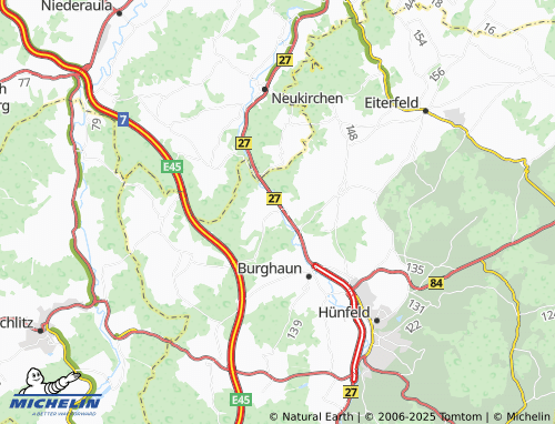 MICHELIN-Landkarte Rothenkirchen - ViaMichelin