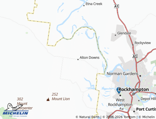 Mapa MICHELIN Alton Downs - ViaMichelin