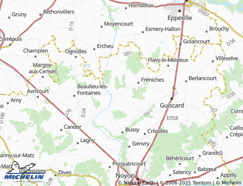 MICHELIN Frétoy-le-Château map - ViaMichelin