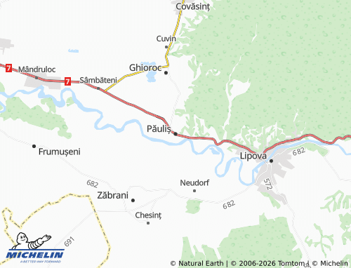 Mapa MICHELIN Păuliș - ViaMichelin
