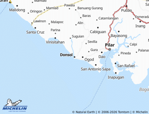 MICHELIN Donsol map - ViaMichelin