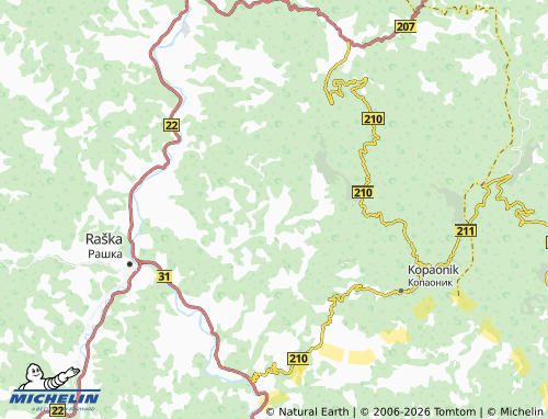 Carte MICHELIN Badanj - ViaMichelin