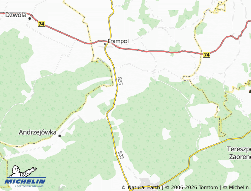 Mapa MICHELIN Karolówka - ViaMichelin