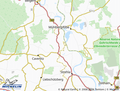 MICHELIN Aussig map - ViaMichelin