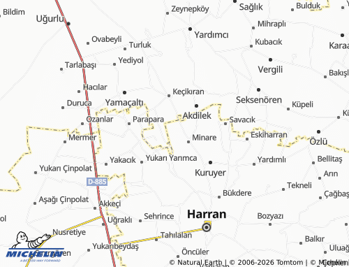 MICHELIN Küçükminare map - ViaMichelin