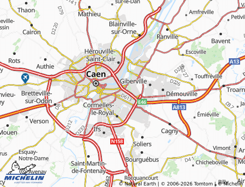 MICHELIN Mondeville map - ViaMichelin