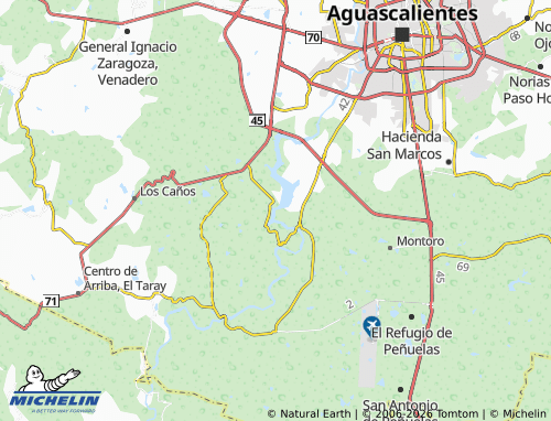 MICHELIN El Niágara, Rancho El Niágara map - ViaMichelin
