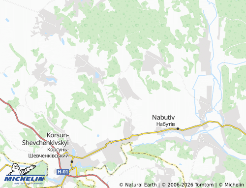 Mapa MICHELIN Kornylivka - ViaMichelin