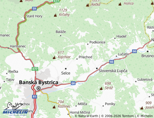 MICHELIN-Landkarte Priechod - ViaMichelin