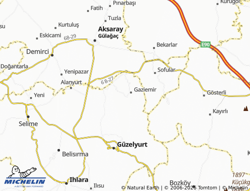 MICHELIN Bozcayurt map - ViaMichelin