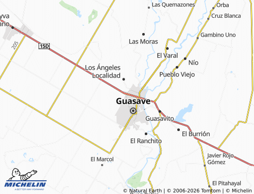 Kaart MICHELIN Guasave 400 - ViaMichelin