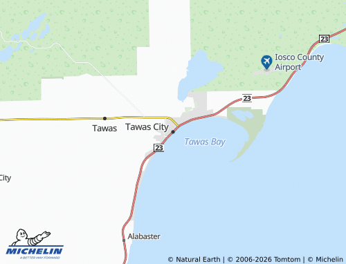 Kaart MICHELIN Tawas City - ViaMichelin