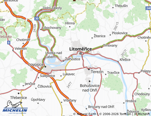 Mappa MICHELIN Mlékojedy - ViaMichelin