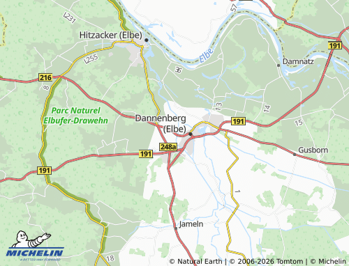 MICHELIN Lüggau map - ViaMichelin