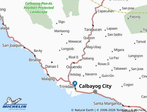 MICHELIN Cabugawan map - ViaMichelin