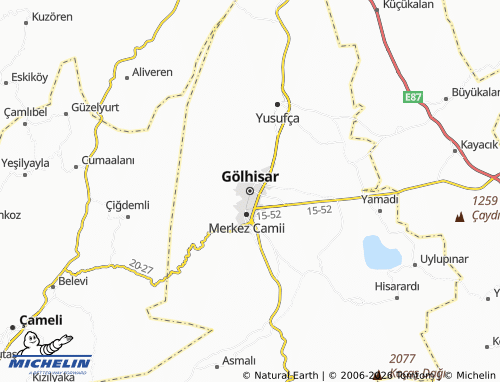 Mappa MICHELIN Gölhisar - ViaMichelin