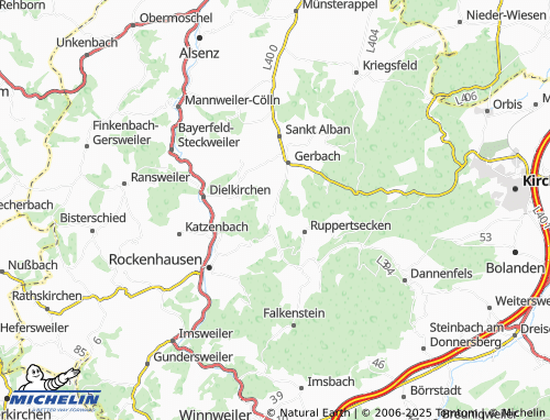 Kaart MICHELIN Würzweiler - ViaMichelin
