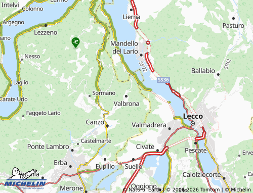 MICHELIN Valbrona map - ViaMichelin