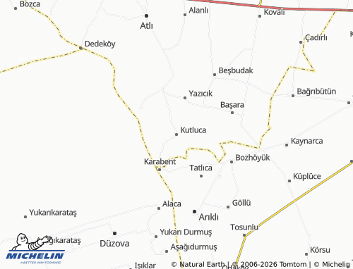 Mappa MICHELIN Kutluca - ViaMichelin