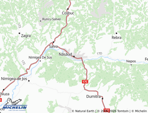 MICHELIN Năsăud map - ViaMichelin