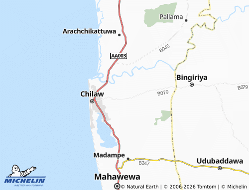 MICHELIN Thittakade map - ViaMichelin