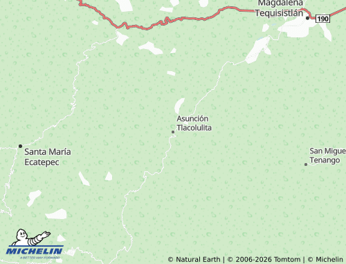 Mappa MICHELIN Asunción Tlacolulita - ViaMichelin